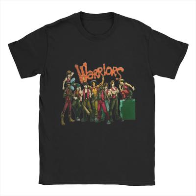 Мужские Футболки The Warriors Хлопковые Топы Новинка Футболка с Коротким Рукавом с Круглым Вырезом Новое Поступление Футболка