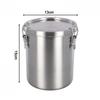 Large Volume Airtight Food Canister 2500ml for Sugar and Tea Storage