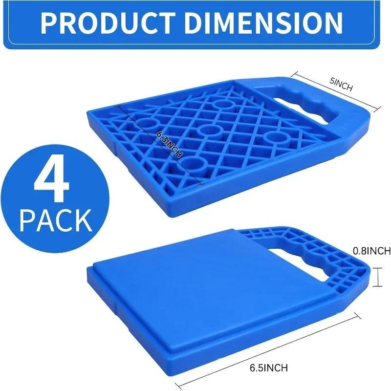 Предотвращает проседание домкратов Противоскользящая подкладка для домкрата для автодома Погодоустойчивая Выравнивающая Стабилизирующая Подкладка-блок для домкрата для Кемпера Каравана Прицепа