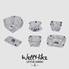 WeeHike Ультралегкий Портативный Складной Многоцелевой Набор Посуды для Отдыха на Природе: Миска, Тарелка, Воронка для Кофейного Фильтра, Кружка для Воды для Кемпинга