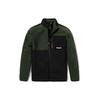 Warm Fleece Color Block Logo Jacket Men Jackets Green A24A5-W74