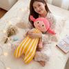 6090Cm Colorful Hair Female Plush Humanoid Pillow Stuffed Stripe Sleeping Bolster Companion Present