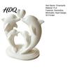 3D-печатное искусство из PLA для спальни Семейство дельфинов из четырех человек Украшение с дизайном в виде сердца Минималистичные маленькие фигурки Фотоаксессуары Настольная скульптура животного Дом
