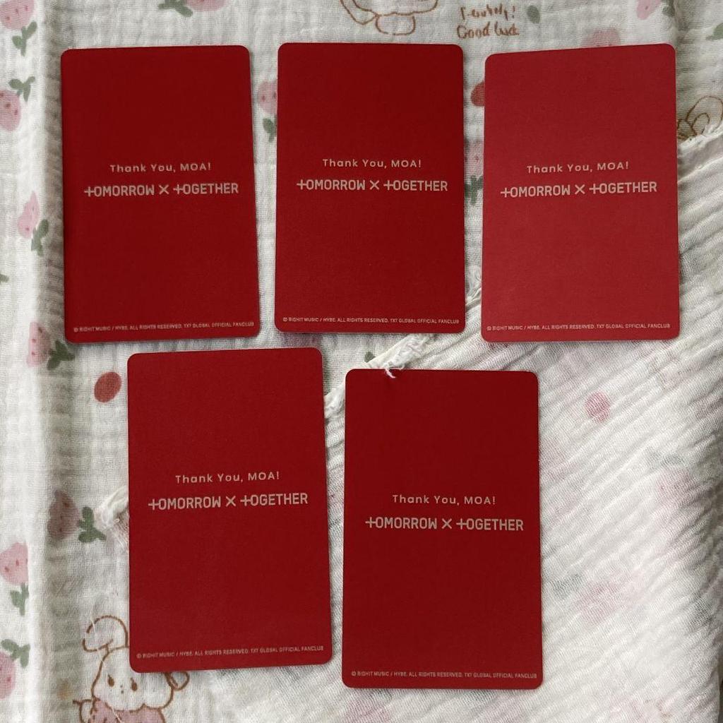 [USED] TXT Moazone Japan Tour FC Trading Cards All 5-Piece Set