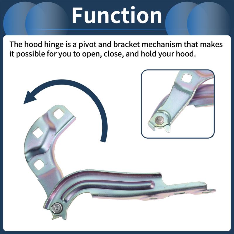 X Autohaux 1 Pair Car Hood Hinges for GMC Acadia 2017- Front Bonnet Bracket No.23100631/23100630 Vehicle Replacement Parts
