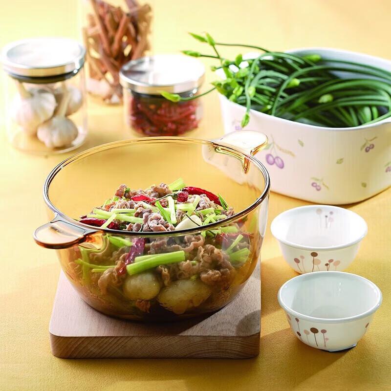 Corning VISIONS 2.5L Transparent Glass Cookpot