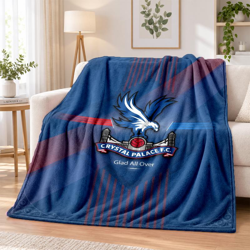 Crystal Palace Printed Flannel Blanket Warm Comfort Bed Throw For Indoor Home Decoration