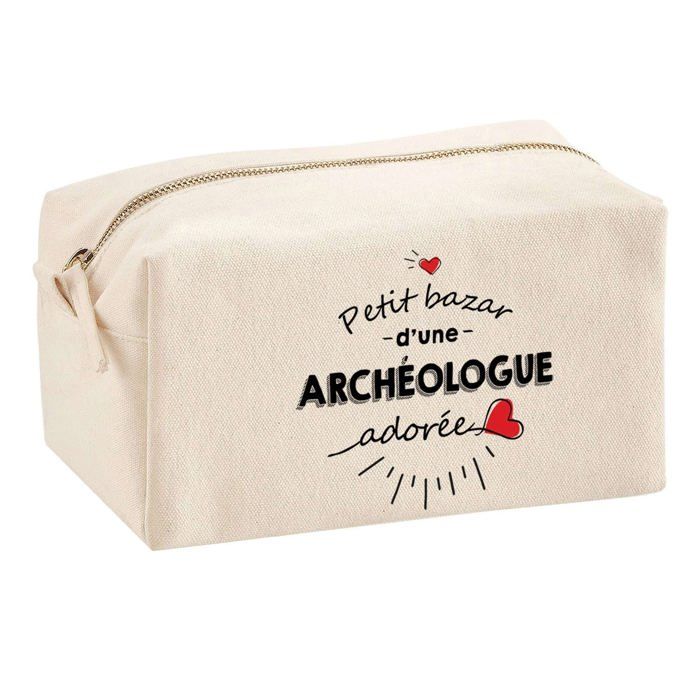 Trousse multifonction Bazar d'une Archéologue adorée Cadeau Idée Personnalisé Original Rentrée | Trousse Scolaire Fournitures Bureau
