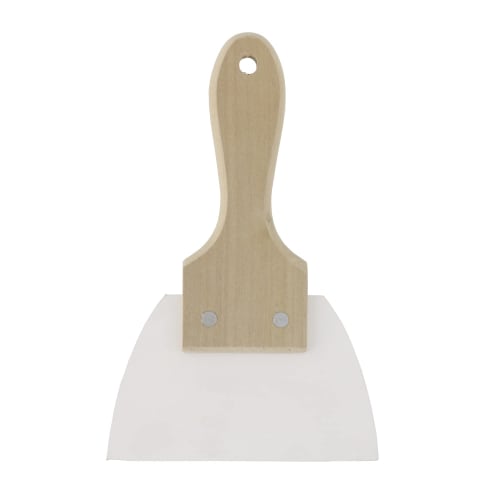 Shimotori Corporation Wooden Handle Rubber Spatula, Large, Made in Japan, 448