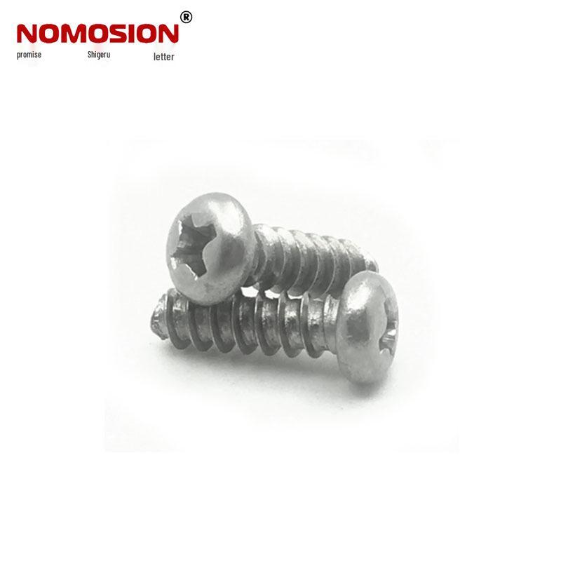 Саморезы из нержавеющей стали 304, с крестообразным шлицем (Phillips), с полукруглой головкой, с плоским хвостовиком, резьба B, размер PB4*12