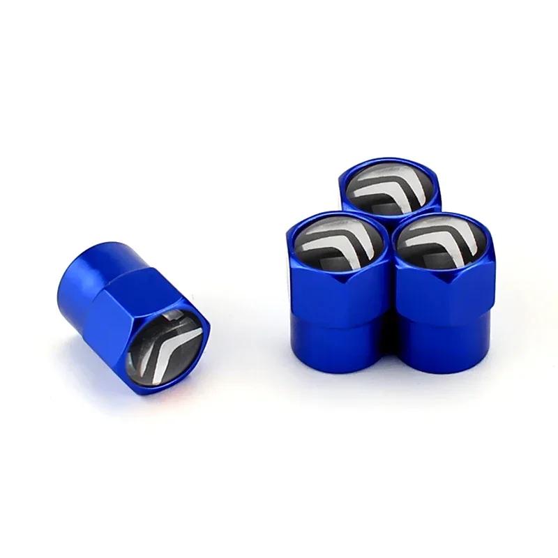 Metal Car Tyre Valve Stem Caps for Citroen Badge Berlingo C3 C4 C5 C1 C2 Berlingo C-ELYSEE Cactus Xsara Auto Exterior Accessorry