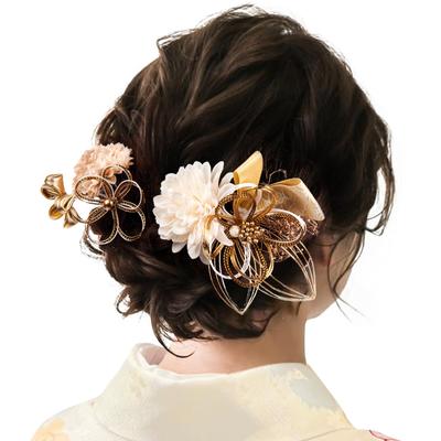 Украшение для волос Mizuhiki Craft Flower Hakama Церемония совершеннолетия Фурисодэ Кимоно Японское платье Юката Выпускной Украшение для волос Японское