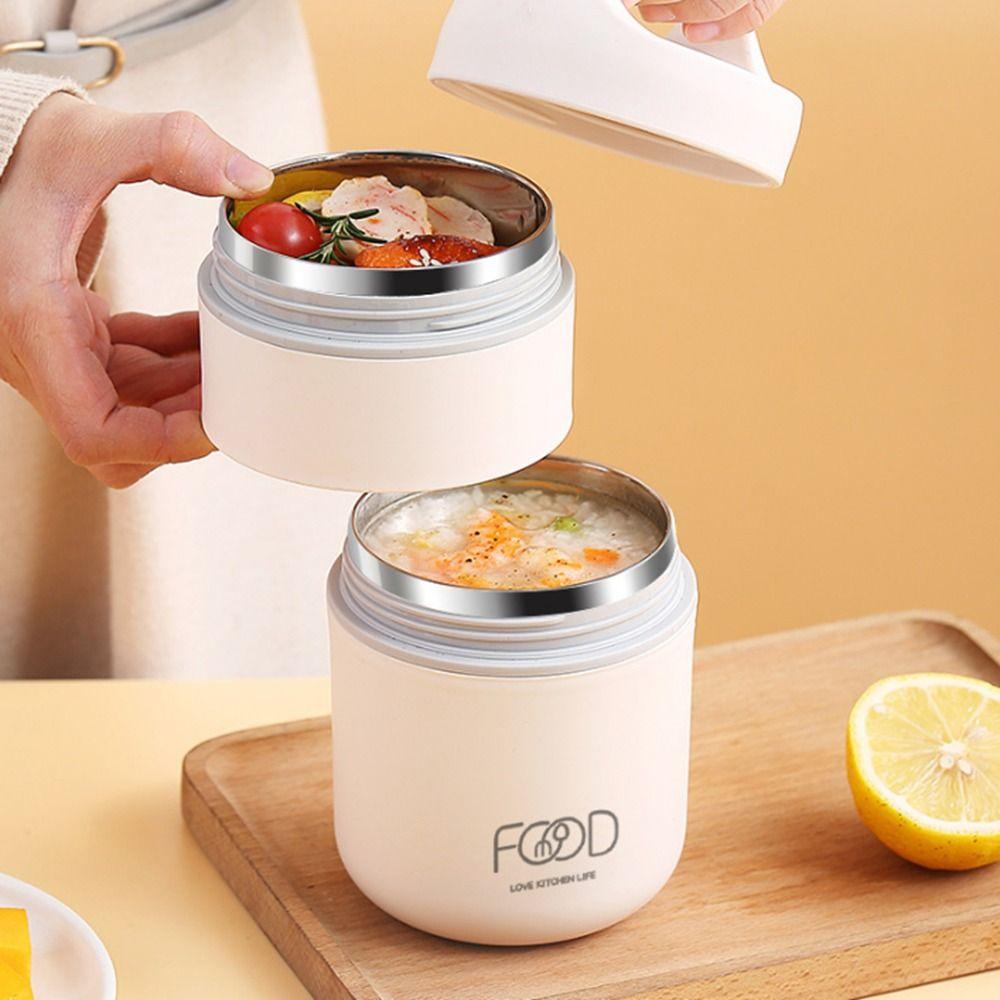 Steel Thermal Reusable Insulated Soup Cup Food Warmer Lunch Bag Lunch Box Thermos Containers