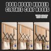 No-Punch Clothes Coat Hooks Carbon Steel Clothing Hangers Door Hooks Hanger  Kitchen Supplies