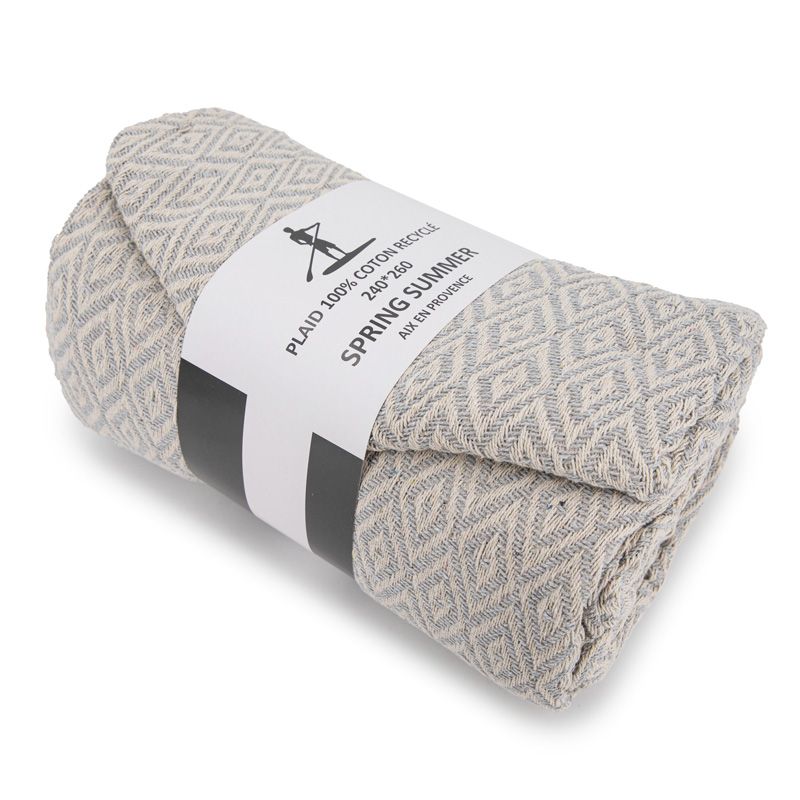 Плед 240х260см Смешанный ВЕСНА ЛЕТО Черный