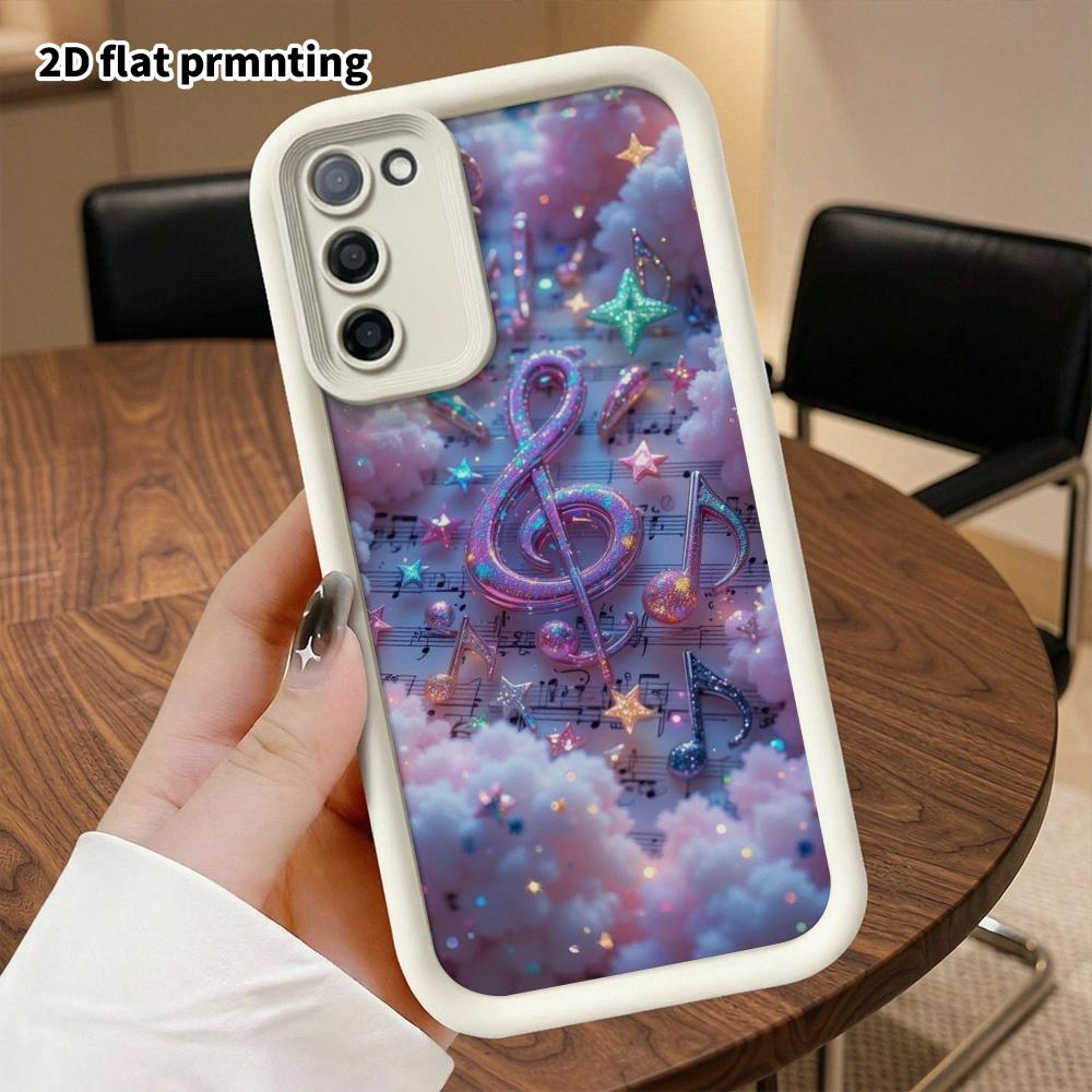Чехол для телефона: 2D плотный защитный чехол со слоями для Samsung Galaxy A34 A35 M05 M06 S20 S22 S21 FE Plus 5G, Облачный нотный лист, Подарок на Рождество и Хэллоуин