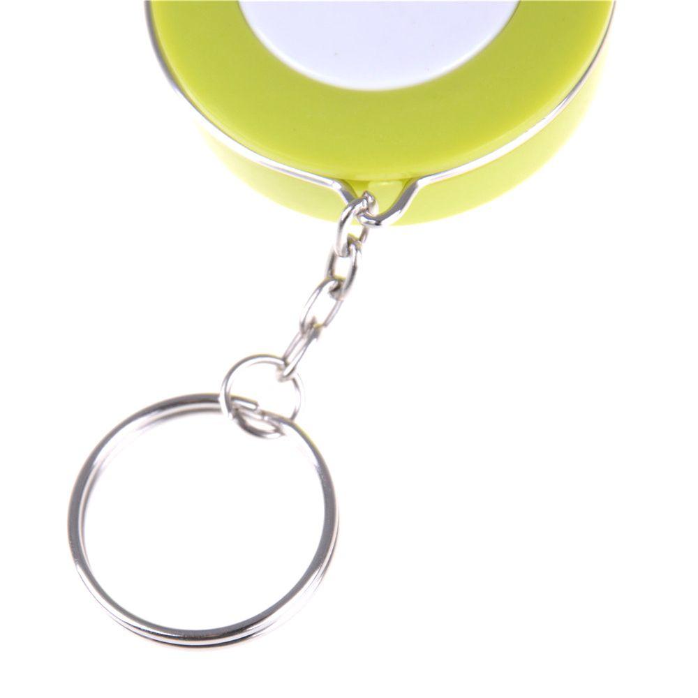 Retractable 150cm/60 Inch Candy Color Measurement Measuring Tool Keychain Tape Measure Soft Ruler