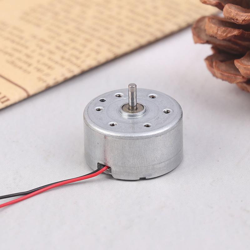 Rf-300Ea-1D390 Dc 1.5V 3V 5V 6V 7250Rpm Mini Mute 24Mm Round Spindle Motor Precious Metal Brush Engine Diy Solar Power Toy Model