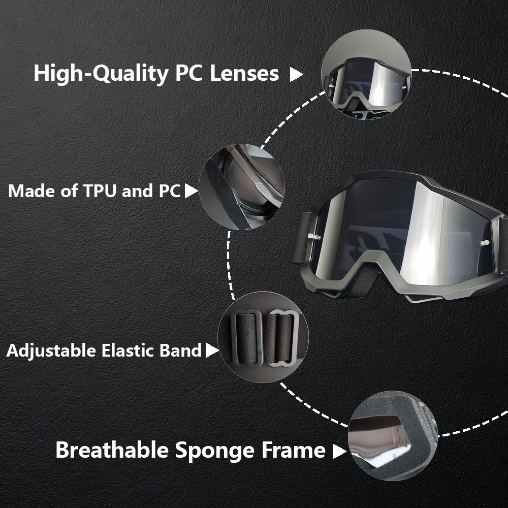 100% new goggles for outdoor off-road mountain climbing, men's and women's sports sunglasses, motorcycle glasses