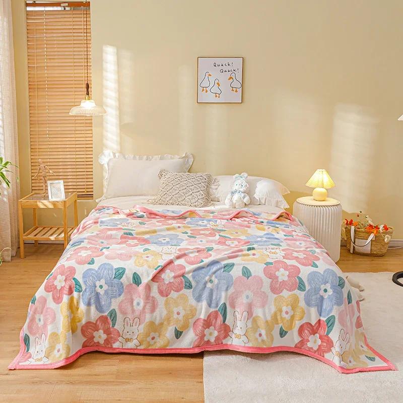 Одеяло с цветочным принтом роз, мягкие уютные одеяла с цветами, пушистые одеяла с принтом бутонов роз для девочек, женщин, подарков, дивана, декора