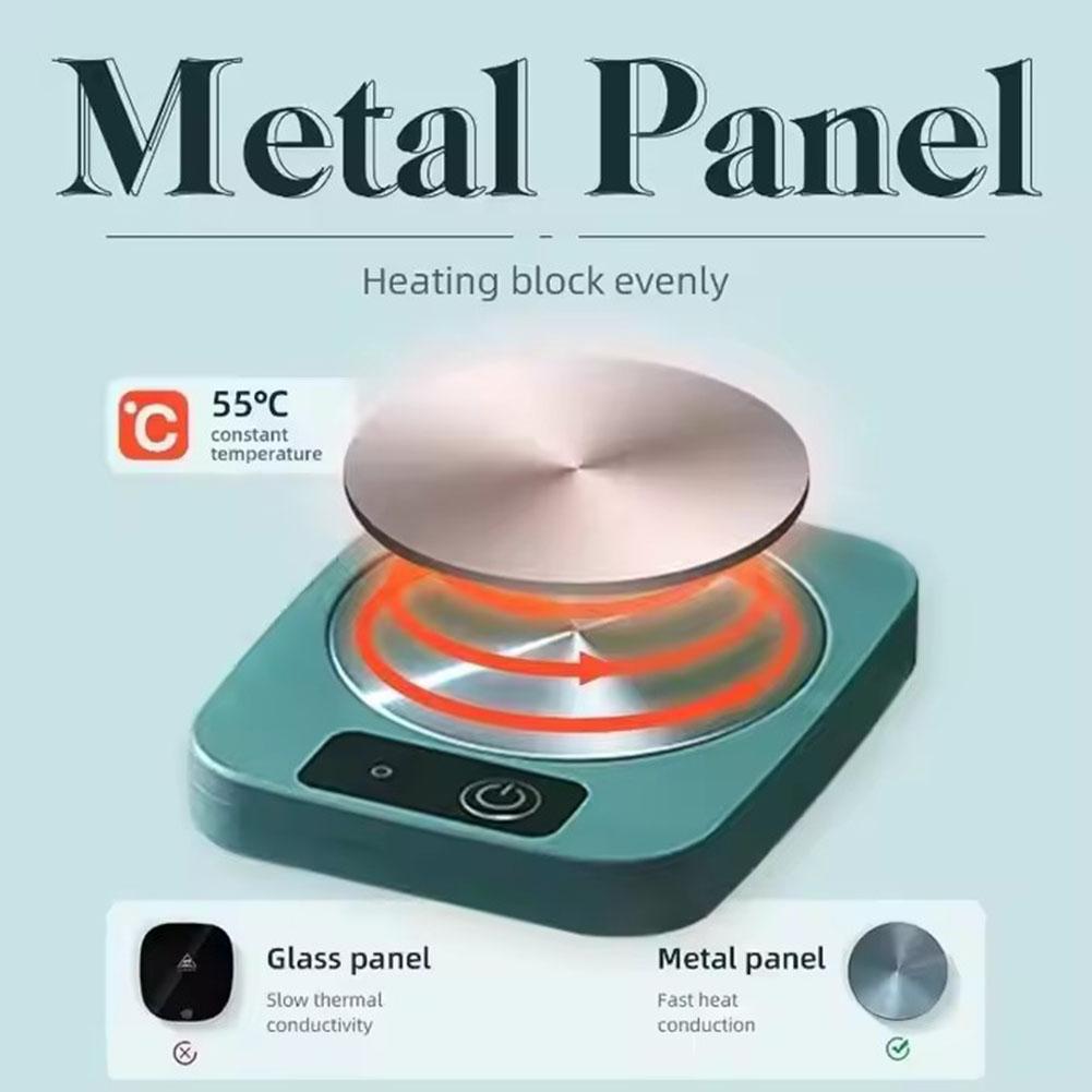 1pc Thermostatic Heated Coaster USB Home Cup Mug Heating Mat Mat Temperature Intelligent . Insu L9E4