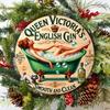 Ретро Металлическая табличка Queen Victoria Gin Винтажная 8x12 дюймов Настенное искусство Декор для домашнего бара