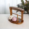 Wooden Yarn Holder Storage Spool Stand Lightweight Crochet Hook Rack for