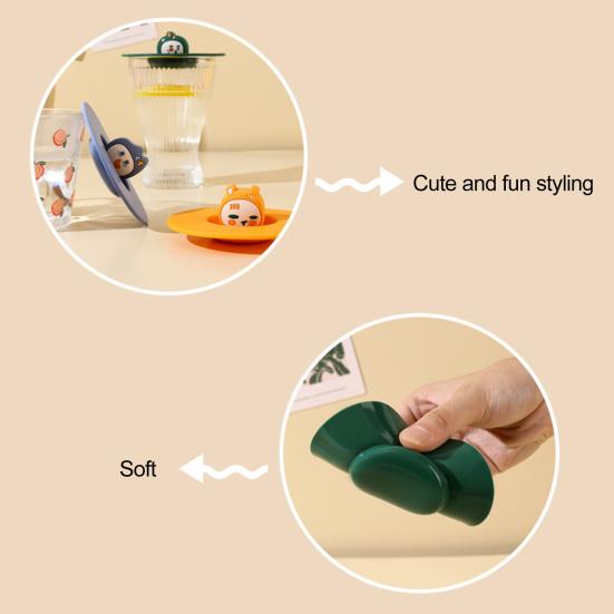 Силиконовая крышка для чашки, пищевой класс, не содержит BPA, термостойкая, пылезащитная, многоразовая, гибкая, универсальная, крышка для чашки для кофейной кружки