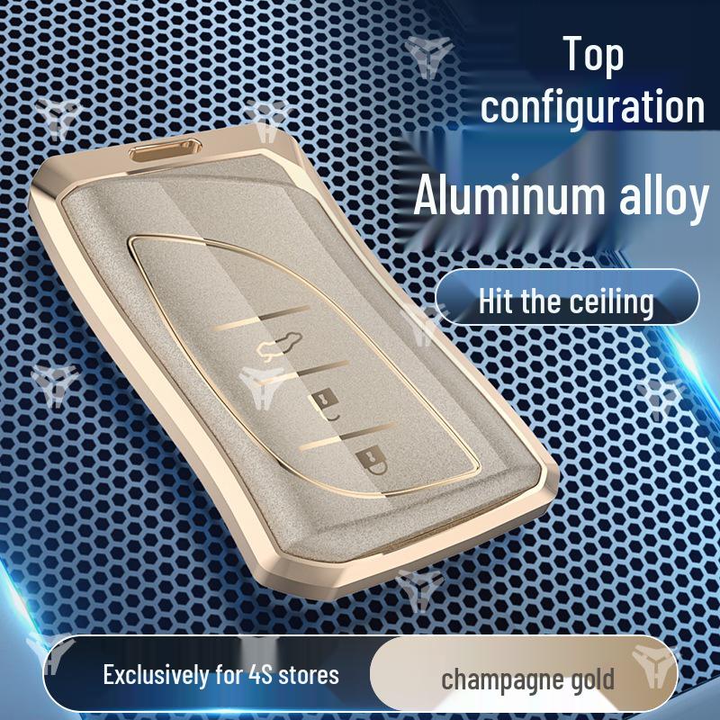 Lexus Car Key Case for ES300/EX260/RX450/LX500 - Aluminum Alloy Protective Cover