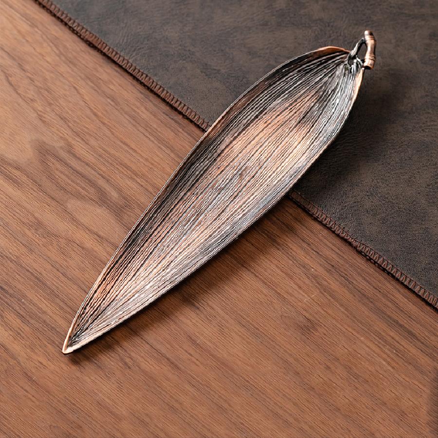 Подставка-горелка для благовоний из цинкового сплава в форме листа для релаксации, металлический настольный декор, держатель для аромапалочек, элегантная ароматерапия