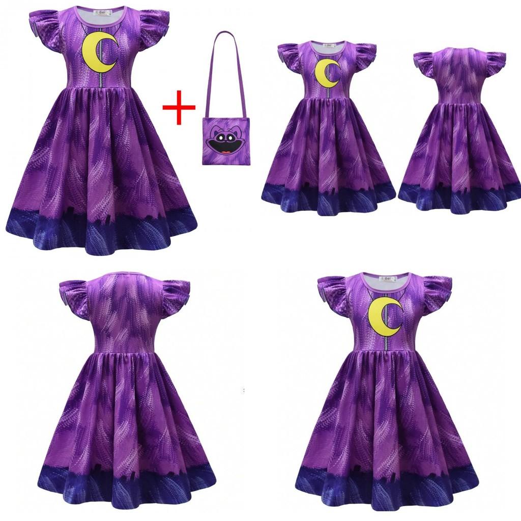 Платье и сумка Smiling Critters для девочки, косплейная одежда, подходит для Хэллоуина