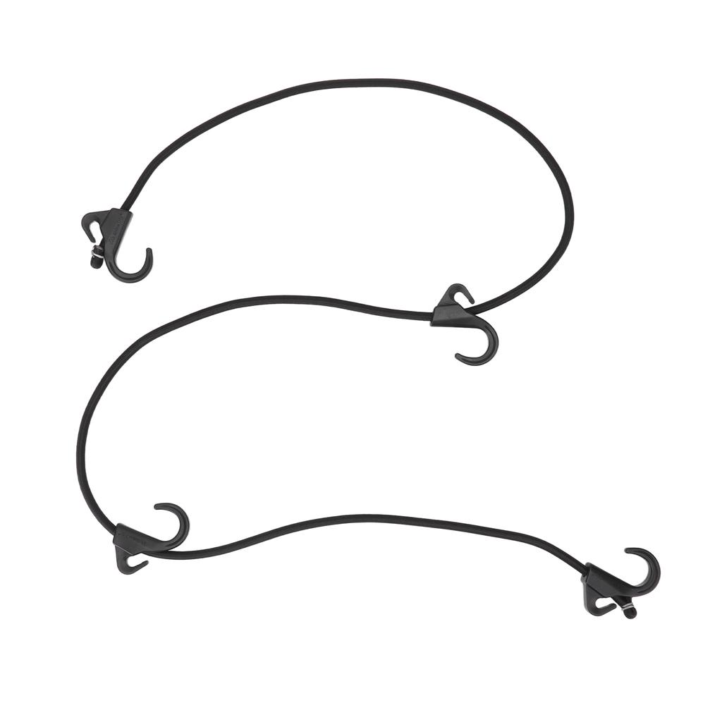 Ремень для кемпинговой веревки из материала POM, устойчивый к ультрафиолетовому излучению, черные крючки, амортизирующие шнуры для связывания багажа