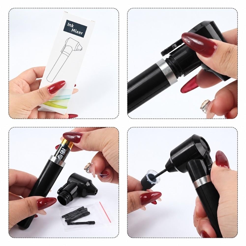 5 Pcs Mixer Sticks Pigment Mixer Electric Makeup Ink Mixer For Professional Tattoo Artists
