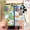 Lanyard Silicone Phone Case For Nokia G42 5G Fashion Design Dirt-resistant Phone Holder Soft Case Cute Back Cover Ring
