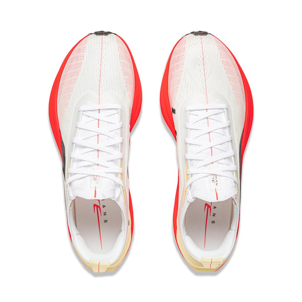 Кроссовки для бега Li Ning Feidian 5 Elite Ultra Light Technology Carbon Plate унисекс, стандартные белые ARMV003-1