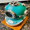 Nautical Diving Helmet Green Coating Finish Deep Sea Divers Nautical Marine Decor Scuba Diving  Best Gift Item