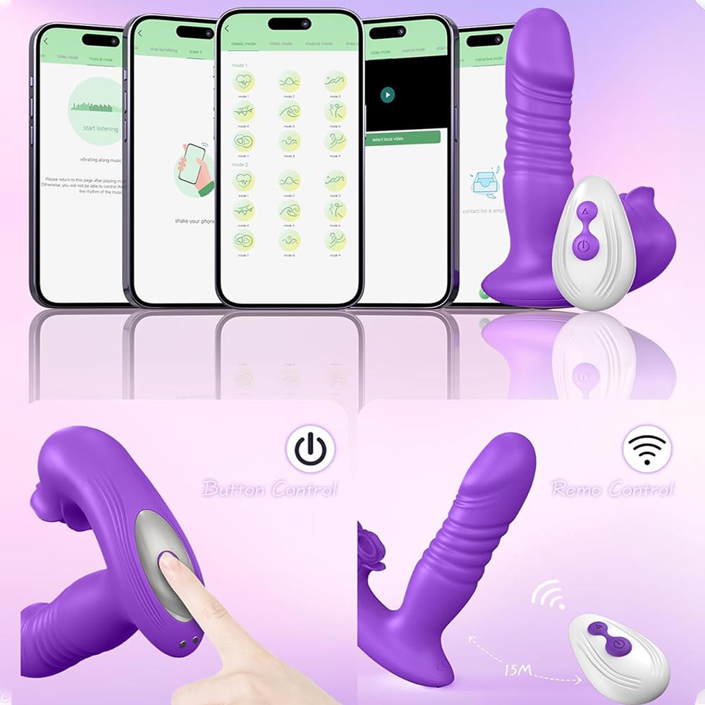 ПРИЛОЖЕНИЕ Вибратор в форме розы с сильным всасыванием, носимый женский стимулятор точки G и клитора, женская игрушка, клиторальный мастурбатор, дилдо, секс-игрушка