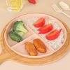 Home Breakfast Tableware Children Three Compartment Divided Meal Plate Weight Loss Ration Unbreakable Dish Plate