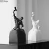 Скульптурирование себя Абстрактные произведения искусства Статуэтка персонажа Настольные украшения Вдохновляющие фигуры Скульптура Изделия из смолы