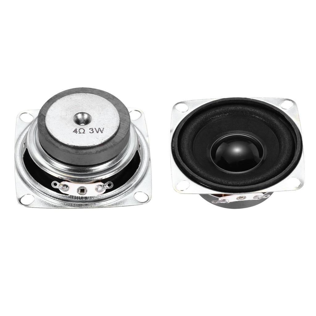 Uxcell 2 шт. 3 Вт 4 Ом Маленький динамик Металлический корпус Квадратный Внешний Микро Магнитный Динамик Мини Динамик для DVD EVD Мультимедиа Мобильный Портативный Рекламный