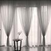 30% Shading Sheer Curtains for Living Room Window Transparent Voile Tulle Curtain Colourful Wedding Drapes Home Decor High Quality