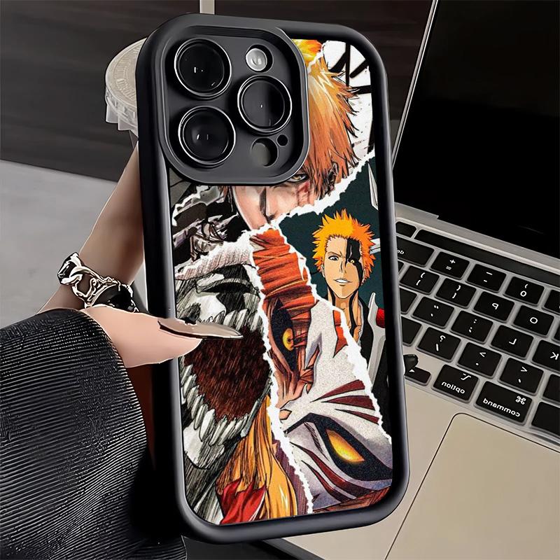 Чехол для телефона iPhone 17 Air 16E 15 16 Pro Max Bleach Аниме Ичиго Кенпачи Чехол 14 Plus 13 12 Mini Мягкий силиконовый Fundas