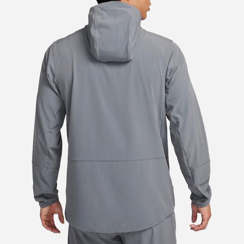 Nike Однотонная тренировочная тканая куртка с логотипом, мужская верхняя одежда, серая FB7552-084