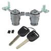 2x Left & Right Door Lock Cylinder W/2 Keys For Honda Element Civic Odyssey CR-V