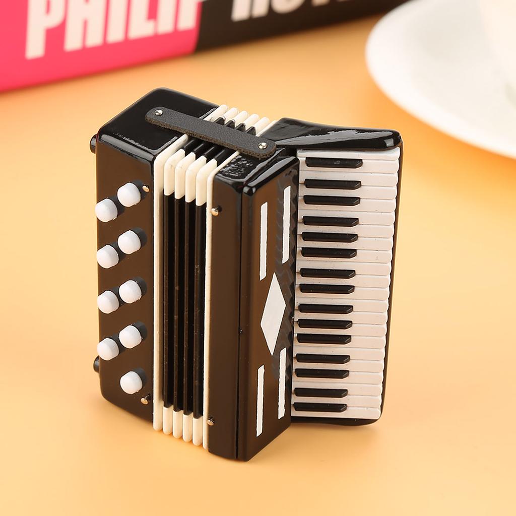 Miniature Accordion Model Display Mini Musical Ornaments Craft Home Decoration