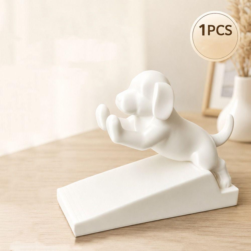 Thickened Puppy Door Stopper Non-Slip Cat Door Holder Dog-Shaped Door Wedge Pet-Friendly