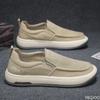 Spring and Summer Breathable Casual Lightweight Canvas Shoes, Comfortable Sliding Sleeves, One-step Men's Loafers