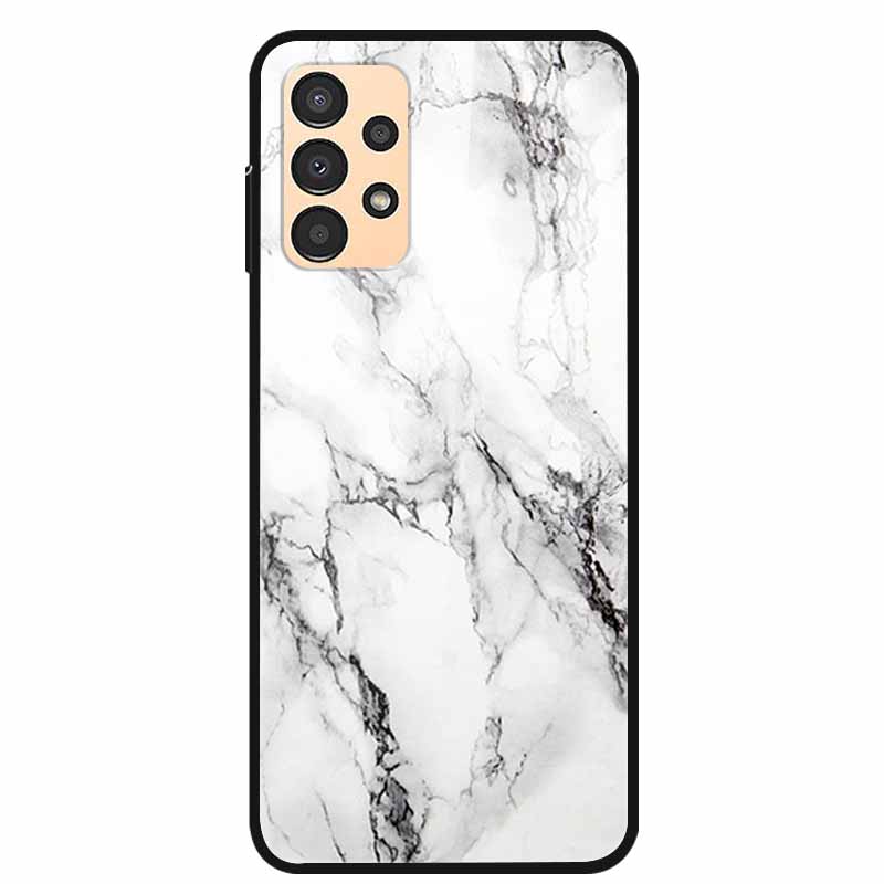 Чехол для Samsung A53 5G 2022 Мраморное Закаленное Стекло Жесткая Задняя Крышка для Samsung Galaxy A33 A73 5G Чехлы для Телефона Защитные Fundas