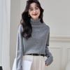 Srcr Women's Seamless 100% Wool Turtleneck Sweater