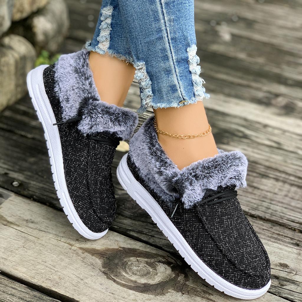 Женские ботильоны зимние на толстой подошве, теплые хлопковые ботинки, женские большого размера, на подкладке, утепленные, зимние ботинки, повседневная обувь с круглым носком для женщин